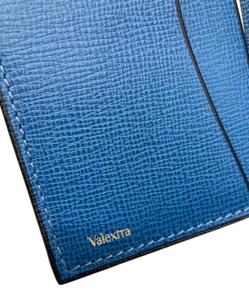 Valextra（ヴァレクストラ）Valextra (ヴァレクストラ) レザーカードケース ブルーの古着・服飾アイテム