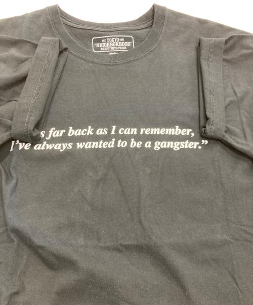 NEIGHBORHOOD（ネイバーフッド）NEIGHBORHOOD (ネイバーフッド) プリントTシャツ ブラック サイズ:Ⅿの古着・服飾アイテム