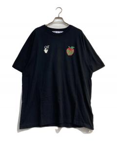 お*ャ様 美品Apple  white 中古・古着通販】OFFWHITE (オフホワイト) Apple T-Shirt ブラック