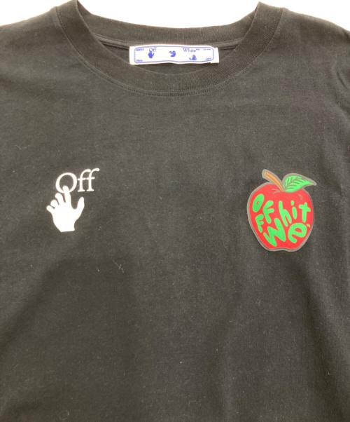 OFFWHITE（オフホワイト）OFFWHITE (オフホワイト) Apple T-Shirt ブラック サイズ:Sの古着・服飾アイテム