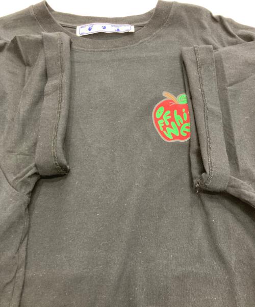 OFFWHITE（オフホワイト）OFFWHITE (オフホワイト) Apple T-Shirt ブラック サイズ:Sの古着・服飾アイテム