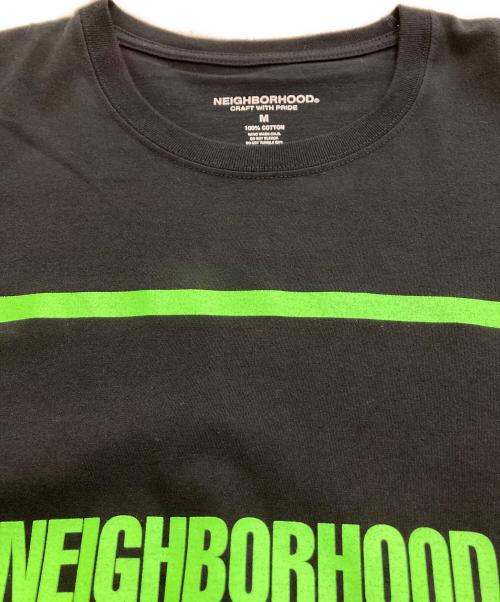 NEIGHBORHOOD（ネイバーフッド）NEIGHBORHOOD (ネイバーフッド) プリントTシャツ ブラック×グリーン サイズ:Mの古着・服飾アイテム