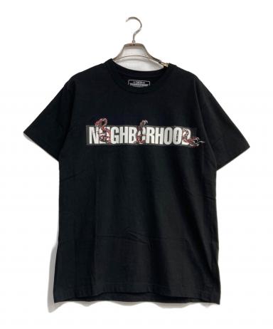 G*0様 ★新古品送料込neighborhood黒ニットT/ 中古・古着通販】NEIGHBORHOOD (ネイバーフッド) プリントTシャツ