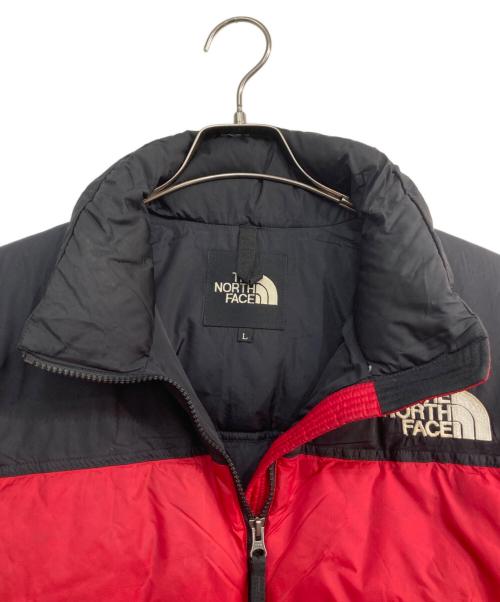 THE NORTH FACE（ザ ノース フェイス）THE NORTH FACE (ザ ノース フェイス) NUPTSE JACKET ブラック×レッド サイズ:Ⅼの古着・服飾アイテム