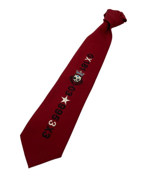 BA-TSU CLUB（バツクラブ）BA-TSU CLUB (バツクラブ) 刺繍ネクタイ レッド サイズ:-の古着・服飾アイテム