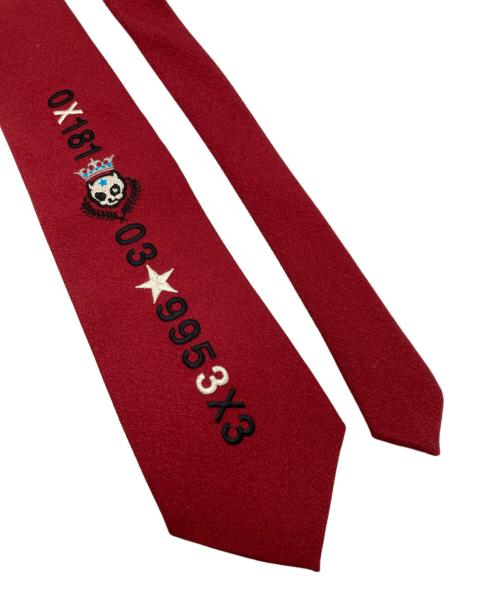 BA-TSU CLUB（バツクラブ）BA-TSU CLUB (バツクラブ) 刺繍ネクタイ レッド サイズ:-の古着・服飾アイテム