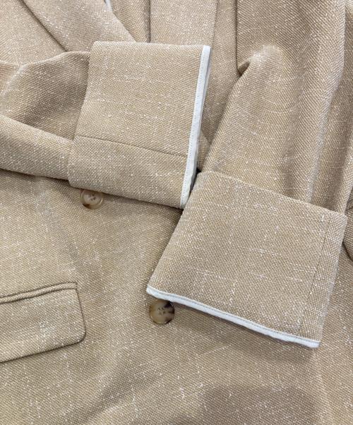 R'IAM-Plage（リアムプラージュ）R'IAM-Plage (リアムプラージュ) ミニツイードジャケット　20010922603230 ベージュ サイズ:36の古着・服飾アイテム