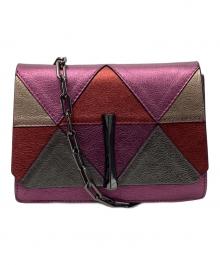 GIANNI CHIARINI（ジャンニ キアリーニ）の古着「チェーンショルダーバッグ」｜パープル×ピンク