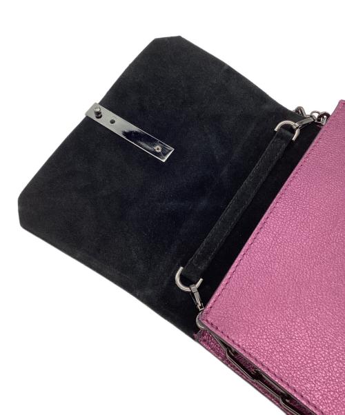 GIANNI CHIARINI（ジャンニ キアリーニ）GIANNI CHIARINI (ジャンニ キアリーニ) チェーンショルダーバッグ パープル×ピンクの古着・服飾アイテム