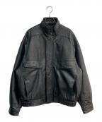 JOHN ASHFORDジョン アッシュフォード）の古着「レザージャケット」｜ブラック