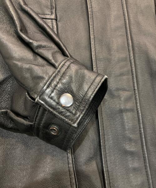JOHN ASHFORD（ジョン アッシュフォード）JOHN ASHFORD (ジョン アッシュフォード) レザージャケット ブラック サイズ:Lの古着・服飾アイテム