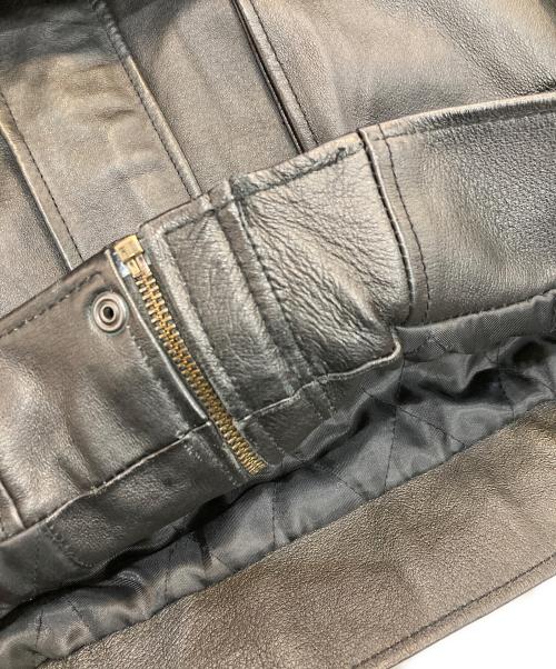 JOHN ASHFORD（ジョン アッシュフォード）JOHN ASHFORD (ジョン アッシュフォード) レザージャケット ブラック サイズ:Lの古着・服飾アイテム