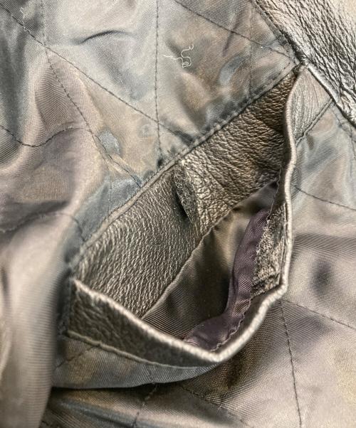 JOHN ASHFORD（ジョン アッシュフォード）JOHN ASHFORD (ジョン アッシュフォード) レザージャケット ブラック サイズ:Lの古着・服飾アイテム