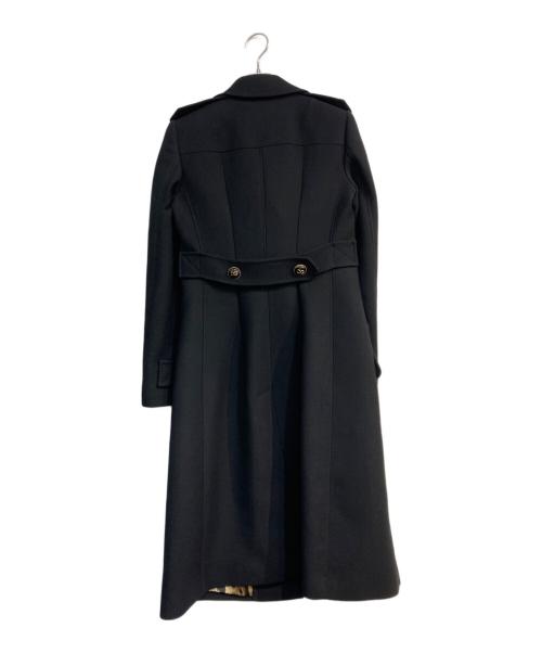 DOLCE & GABBANA（ドルチェ＆ガッバーナ）DOLCE & GABBANA (ドルチェ＆ガッバーナ) 裏地レオパードダブルコート ブラック サイズ:Ｍ（36）の古着・服飾アイテム