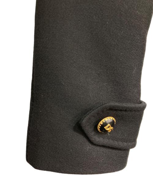 DOLCE & GABBANA（ドルチェ＆ガッバーナ）DOLCE & GABBANA (ドルチェ＆ガッバーナ) 裏地レオパードダブルコート ブラック サイズ:Ｍ（36）の古着・服飾アイテム