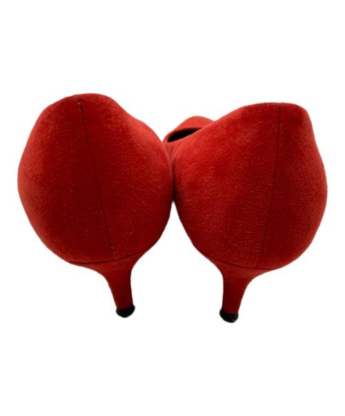 HERMES（エルメス）HERMES (エルメス) スウェードパンプス レッド サイズ:36 1/2の古着・服飾アイテム