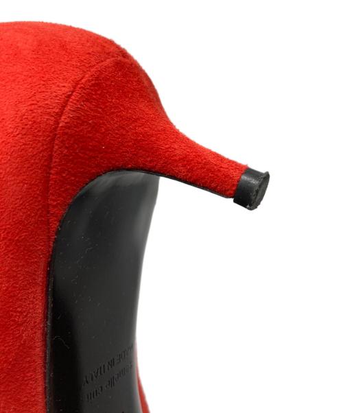 HERMES（エルメス）HERMES (エルメス) スウェードパンプス レッド サイズ:36 1/2の古着・服飾アイテム