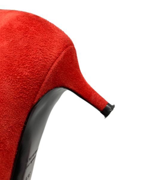 HERMES（エルメス）HERMES (エルメス) スウェードパンプス レッド サイズ:36 1/2の古着・服飾アイテム