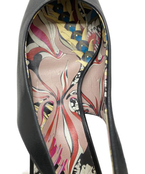 HERMES（エルメス）HERMES (エルメス) ポインテッドトゥストラップレザーパンプス ブラック サイズ:36 1/2の古着・服飾アイテム