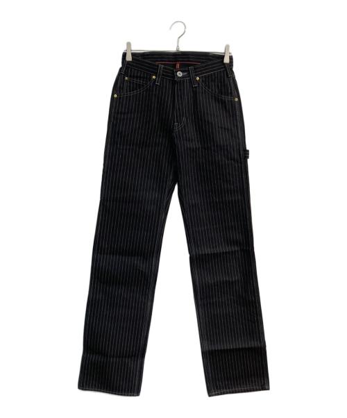 IRON HEART（アイアンハート）IRON HEART (アイアンハート) ヒッコリーペインター パンツ ブラック サイズ:W29の古着・服飾アイテム