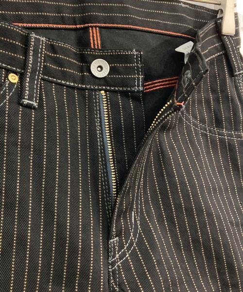 IRON HEART（アイアンハート）IRON HEART (アイアンハート) ヒッコリーペインター パンツ ブラック サイズ:W29の古着・服飾アイテム