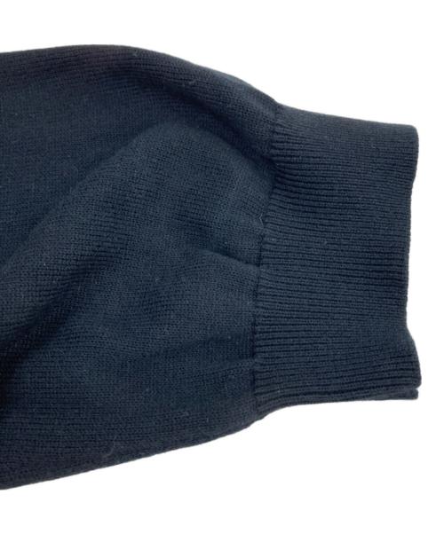 BLUE LABEL CRESTBRIDGE（ブルーレーベルクレストブリッジ）BLUE LABEL CRESTBRIDGE (ブルーレーベルクレストブリッジ) チェックドレープツイル ニットコンビマキシワンピース ブラック×グレー サイズ:38の古着・服飾アイテム