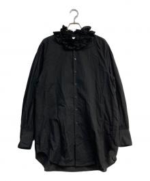 crinkle crinkle crinkle（クリンクル クリンクル クリンクル）の古着「frill collar blouse　CC-2001」｜ブラック