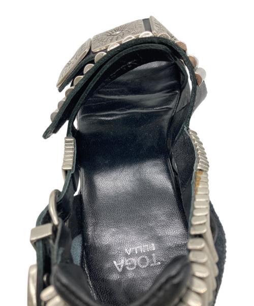 TOGA PULLA（トーガ プルラ）TOGA PULLA (トーガ プルラ) METAL SNEAKER SANDALS ブラック サイズ:36の古着・服飾アイテム