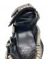 中古・古着 TOGA PULLA (トーガ プルラ) METAL SNEAKER SANDALS ブラック サイズ:36：9000円