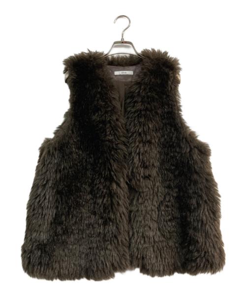 JOURNAL STANDARD relume（ジャーナルスタンダード レリューム）JOURNAL STANDARD relume (ジャーナルスタンダード レリューム) ロングカーリーフェイクファーベスト　24011462102030 ブラウン サイズ:Freeの古着・服飾アイテム