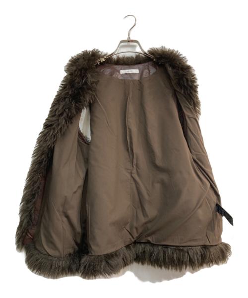 JOURNAL STANDARD relume（ジャーナルスタンダード レリューム）JOURNAL STANDARD relume (ジャーナルスタンダード レリューム) ロングカーリーフェイクファーベスト　24011462102030 ブラウン サイズ:Freeの古着・服飾アイテム