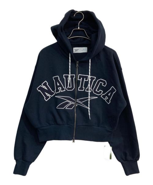 REEBOK（リーボック）REEBOK (リーボック) NAUTICA (ノーティカ) Heavy Weight Zip Short Length Hoodie　253-3256 ネイビー サイズ:Free 未使用品の古着・服飾アイテム