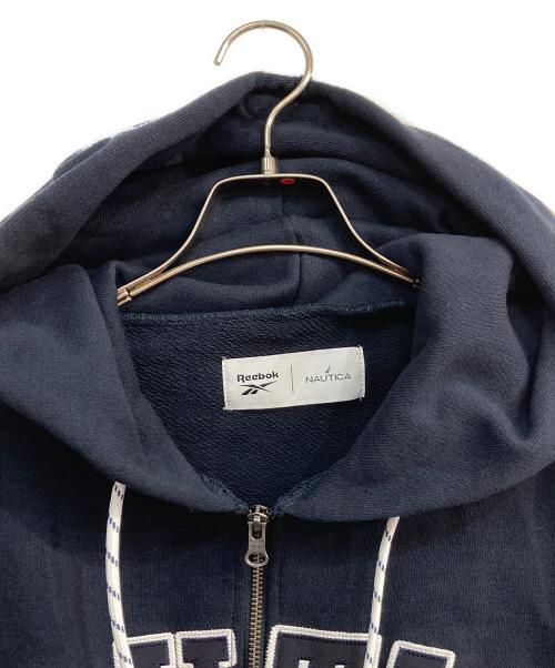 REEBOK（リーボック）REEBOK (リーボック) NAUTICA (ノーティカ) Heavy Weight Zip Short Length Hoodie　253-3256 ネイビー サイズ:Free 未使用品の古着・服飾アイテム