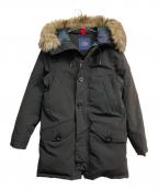 POLO RALPH LAURENポロ・ラルフローレン）の古着「ファー付きダウンコート」｜ブラック