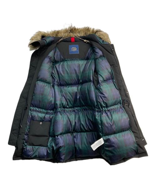 POLO RALPH LAUREN（ポロ・ラルフローレン）POLO RALPH LAUREN (ポロ・ラルフローレン) ファー付きダウンコート ブラック サイズ:ＸＳの古着・服飾アイテム