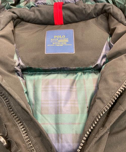 POLO RALPH LAUREN（ポロ・ラルフローレン）POLO RALPH LAUREN (ポロ・ラルフローレン) ファー付きダウンコート ブラック サイズ:ＸＳの古着・服飾アイテム