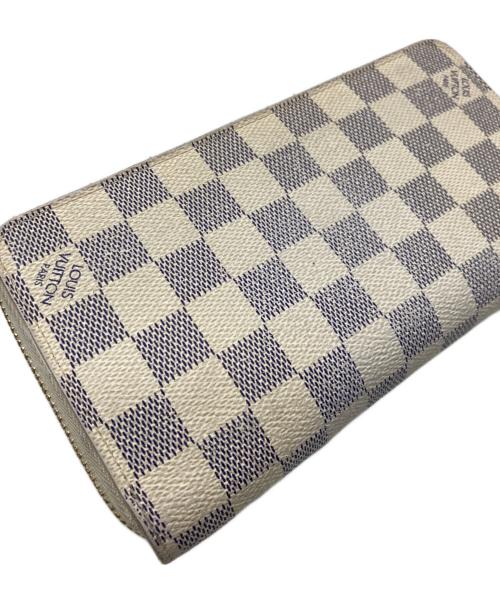 LOUIS VUITTON（ルイ ヴィトン）LOUIS VUITTON (ルイ ヴィトン) ジッピーウォレット ダミエ・アズール グレー×ホワイトの古着・服飾アイテム
