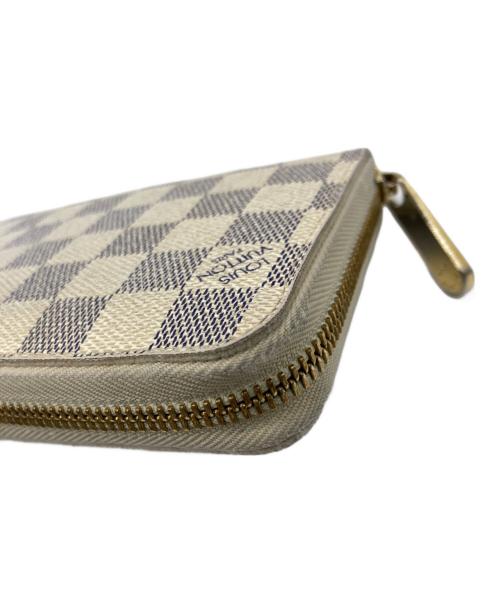 LOUIS VUITTON（ルイ ヴィトン）LOUIS VUITTON (ルイ ヴィトン) ジッピーウォレット ダミエ・アズール グレー×ホワイトの古着・服飾アイテム