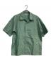 MATSUFUJI（マツフジ）の古着「Open Collar Gingham Check Shirt」｜グリーン