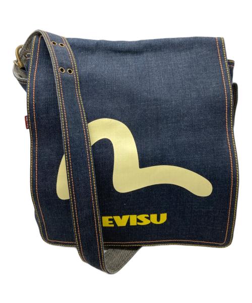 EVISU（エヴィス）EVISU (エヴィス) カモメプリントデニムショルダーバッグ インディゴの古着・服飾アイテム