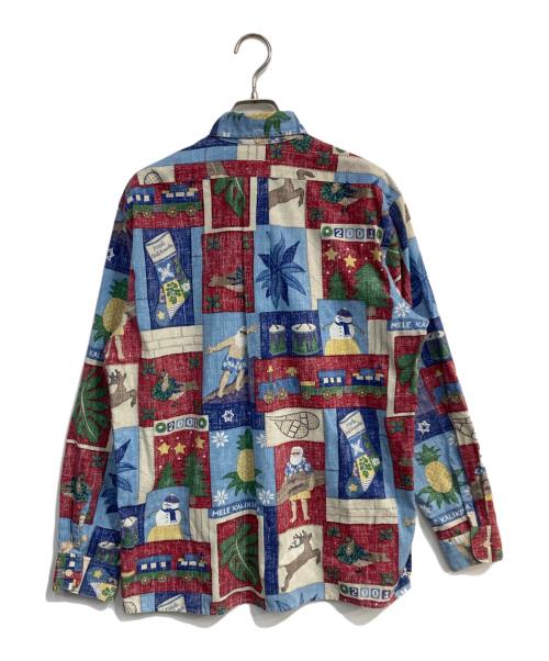 reyn spooner（レイン スプナー）reyn spooner (レイン スプナー) MALE KALIKIMAKA (メレカリキマカ) 総柄シャツ ブルー サイズ:Mの古着・服飾アイテム