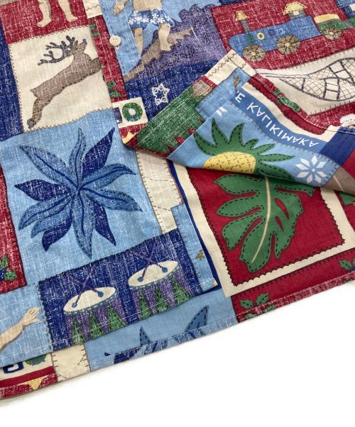 reyn spooner（レイン スプナー）reyn spooner (レイン スプナー) MALE KALIKIMAKA (メレカリキマカ) 総柄シャツ ブルー サイズ:Mの古着・服飾アイテム