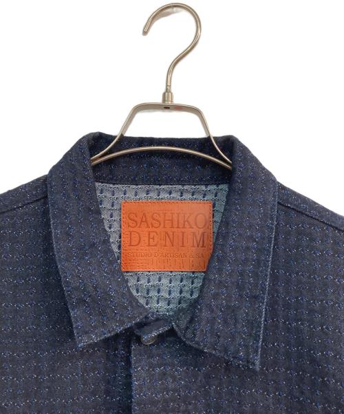 STUDIO D’ARTISAN（ステュディオ・ダ・ルチザン）STUDIO D’ARTISAN (ステュディオ・ダ・ルチザン) 刺し子デニムジャケット インディゴ サイズ:42の古着・服飾アイテム