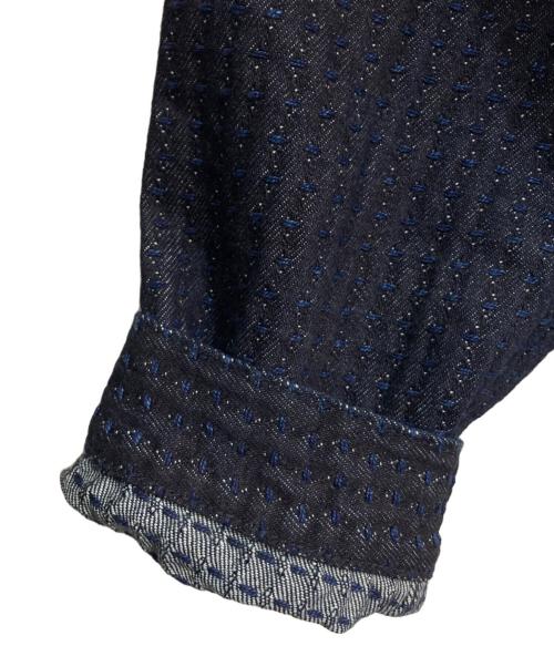 STUDIO D’ARTISAN（ステュディオ・ダ・ルチザン）STUDIO D’ARTISAN (ステュディオ・ダ・ルチザン) 刺し子デニムジャケット インディゴ サイズ:42の古着・服飾アイテム