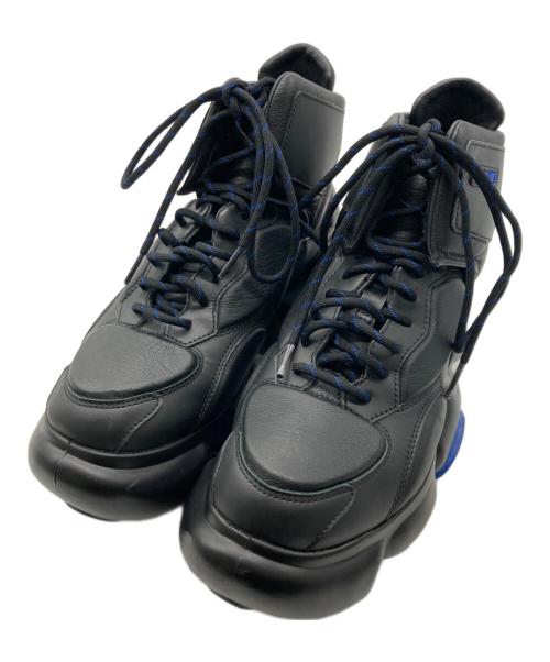 grounds（グラウンズ）grounds (グラウンズ) 別注MOOPIE BASKET BLUE RF ブラック サイズ:27.5cmの古着・服飾アイテム