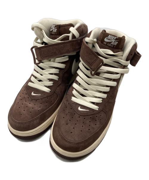 NIKE（ナイキ）NIKE (ナイキ) AIR FORCE1 MID ブラウン×アイボリー サイズ:28cmの古着・服飾アイテム