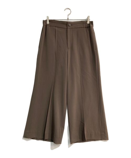 ISSEY MIYAKE（イッセイミヤケ）ISSEY MIYAKE (イッセイミヤケ) トリアセテートワイドパンツ カーキ サイズ:3の古着・服飾アイテム