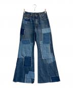 POLO RALPH LAURENポロ・ラルフローレン）の古着「パッチワークデニムパンツ」｜インディゴ