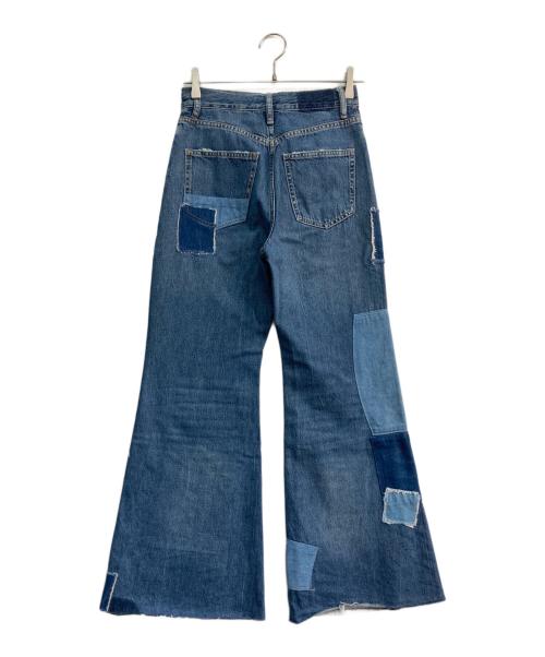 POLO RALPH LAUREN（ポロ・ラルフローレン）POLO RALPH LAUREN (ポロ・ラルフローレン) パッチワークデニムパンツ インディゴ サイズ:24の古着・服飾アイテム