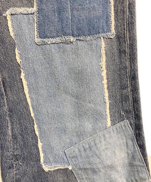 POLO RALPH LAUREN（ポロ・ラルフローレン）POLO RALPH LAUREN (ポロ・ラルフローレン) パッチワークデニムパンツ インディゴ サイズ:24の古着・服飾アイテム